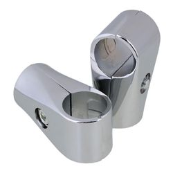 Arez 4 X aluminiumslegering rørklemmer stik til 32 mm Id rundt rør sølv