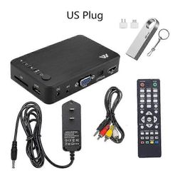 Full HD -multimediasoitin, ulkoinen USB-kiintolevy, mediasoitin, automaattinen toisto, yhteensopiva TV-boksi, TV-video, AV, MKV, Avi Lisää 2 Tt:n U...
