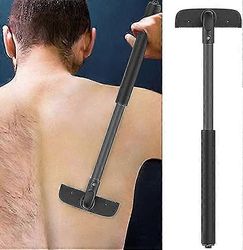 Selkäkarvan parranajokone miehille, vartalonhoitotrimmeri, kivuton läheinen karvanpoisto Shave Clipper säädettävällä kahvalla, turvallisuus ja kivu...