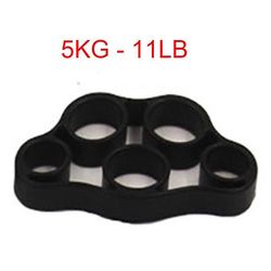 Hånd griber silikone finger expander udøve håndgreb håndled styrke træner finger motioner modstand bands fitness Sort
