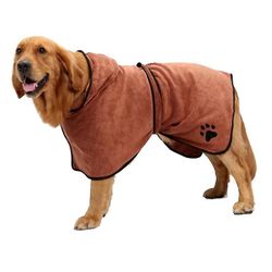 Hund Badekåbe Tørring Håndklæde brun XL
