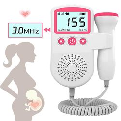 3,0 mhz føtal pulsmåler Hjem Graviditet Baby føtal lydpulsdetektor Lcd-skærm Ingen stråling