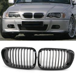 1 par nyregrill til Bmw E46 2-dørs coupé cabriolet 1999-2002 mat glans sort