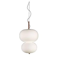 LEDS-C4 GROK Lighting Ilargi LED Globe loftvedhæng mat hvid lys ask 1-10V dæmpning 39.5cm 3195lm 2700K