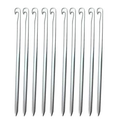 10pcs/lot 16cm aluminiumslegering telt pløkker Garden Stakes, Color Silver