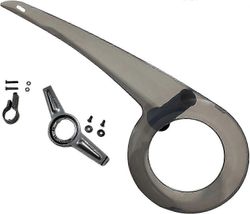 Säädettävä Pyörän Ketjusuoja - 32t 34t 36t 38t Kansi - Musta Design polkupyörän turvallisuuden takaamiseksi