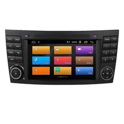 For W211 2002-2009 Android 10 kjerne bil mediespiller radio gps wifi bluetooth rattkontroll