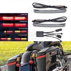 Moottoripyörän led-satulalaukkujarru virtaava suuntavilkku korostusvalo Harley Cvo Touring Electra Road Glide Ultra Limitedille 2014-up