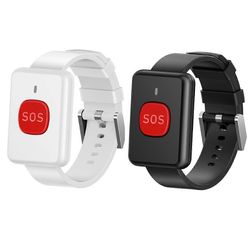 Vanhusten Pager yksin asumiseen, yhden painikkeen hätähälytysetäpager vanhuksille, kello-tyyli Kuten