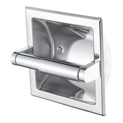 ruostumattomasta teräksestä upotettu wc-paperipidike seinän wc-paperipidike, rulla-annostelija kylpyhuoneeseen Hopea