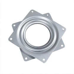 Augro Levysoittimen levysoitin kääntyvä levy pyörivä alusta 360 astetta pyörivä neliö teräskuulalaakereilla keittiön kaapin laskukomeroon (4 tuumaa)