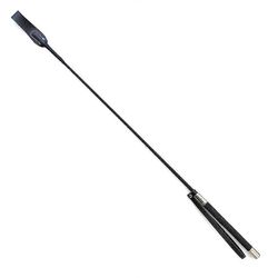 Ensiluokkaiset nahkaiset ratsastusruoskat ratsastuskilpailuihin - 50CM/70CM kokovaihtoehdot Musta