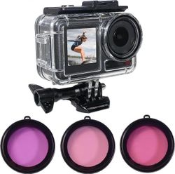 Bonaever 164FT/50M vedenalainen vedenpitävä sukelluskotelokotelo, joka on yhteensopiva DJI Osmo Action 5 Pron, Action 4:n, Action 3:n, suojakannen ...