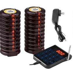 Succebuy Ravintolapager-järjestelmä, langaton 500m pitkän kantaman jonotussignaali, vierasasiakkaan soitto piippaa 20 summeria