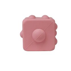 Liltop Pop It Sensory Fidget Legetøj Cube Voksne Kids Angst Relief Push Bubble Ball 3d silikone Terninger Pink