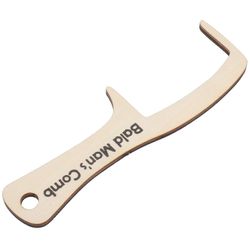 Kaljun miehen hiuskampa, puinen, beige, suuret ja leveät piikit, hellävaraiseen päänahan hierontaan ja juhliin 17.00X5.5X0.50CM