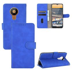 Etui til Nokia 5.3 Cover Premium Læder med kortholder Flip Folio Magnetisk Etui Coque - Sort Blå