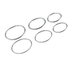 BodyJewelryOnline Pakke af 6 guld ip eller kirurgisk næse ring eller brusk hoop 3 (20g) og 3 (22g Sølv 22g (0.7 mm)