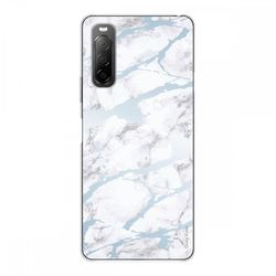 Crazy Kase Skrog til Sony Xperia 10 II I Silikone Soft 1 Mm, Blue Marble Effect