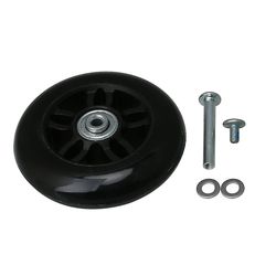 Trillebør pu bagagehjul 90 * 26mm