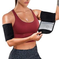 Jiekesen Förpackning med 2 svettarmband Trimmer Compression Sweat Band Performance Ärmar Bastu Svett