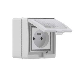 S55 TPE-FR 16A Smart Outdoor Socket, ip55 vedenpitävä Wifi Smart Socket, yhteensopiva Alexa / Google Home / ifttt: n kanssa, kaukosäädin, ääniohjau...