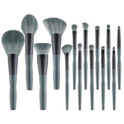 14 Plantain Makeup Brush Set Cangzhou Soft Eye Shadow Brush Sæt for begyndere 14 plantain OPP poser