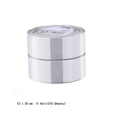 Boeyaa Trådløs etiketprinter Bærbar Pocketbluetooth termisk etiketprinter Hjemmekontor Gennemsigtig 12x40mm 2Roll