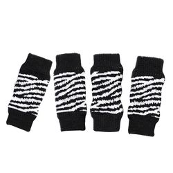 4stk/sett Dog Leg Socks Leg Warmers Protector, Puppy Legs Brace Wraps Black S