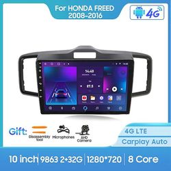 Bicaco Til Honda Freed 2008-2016 Rhd 2 Din Android 12.0 Bilradio Multimedievideoafspiller GPS Navigation 4G Carplay Hovedenhed 9863 2 32G B