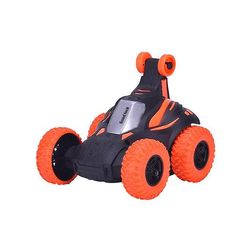 Yunshu Børns elektriske tippeladsstuntbil med let musik 360 rotationslegetøjsbil orange