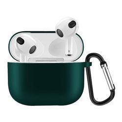 Coosilo Til Airpods 4 Silikone Protective Cover Airpods Wireless Bluetooth Headset Sag mørk grøn