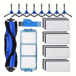19pcs er velegnet til Eufy Robovac 11s Robovac 30 Hovedbørste Side Børster Filter Reservedele
