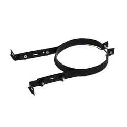 Savupiipun putken pidikkeen kiinnike ruostumattomasta teräksestä säädettävä seinätuki