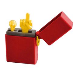 Hauska pop-up keskisormen sytytin - 3D-tulostettu gag-lahja miehille, lopullinen tupakoinnin lopettamistyökalu, hulvaton yllätyslaatikko aikuisille...