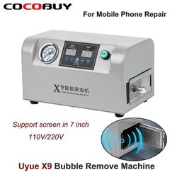 Hitoor Uyue X9 Mini Bubble Remover Machine Lcd-skärm Oca Autoclave Debubbler för mobiltelefon krökt scree