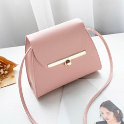 Unbrand Kvinner Fashion Bag Lett stropp Messenger Skulderveske Crossbody veske Rosa