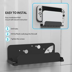 Sajygv Kontrollerholder for Joycon Nintendo Switch, OLED-tilbehør, spillkontroller, spillkonsoll, spillbase, vugge Hvit