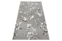 RugsX Tæppe GNAB 60642653 Blomster roser grå / hvid 160x230 cm