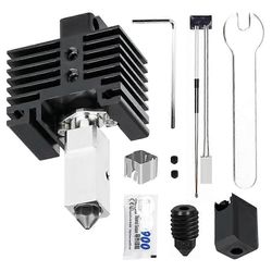 Päivitetty Hotend Kit P1S / P1P 3D-tulostimelle, jossa on lämmittimen lohkon lämpökatko, karkaistu terässuutin, termistori Valokuvan väri