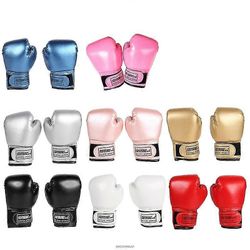 Lasten nyrkkeilyhanskat lapsille Nuoret Nyrkkeily Laukku Potkunyrkkeily Muay Thai Räpylät Mma Training Sparraus käsineet 3-10 Yrs sininen