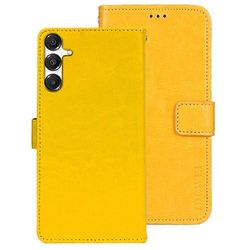 IDEWEI Samsung Galaxy A36 5G / A56 5G -jalustakotelolle Crazy Horse Texture nahkainen puhelimen kansi