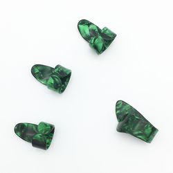 4 stk/sæt 1 tommelfinger + 3 finger guitar picks plectrum kappe, farve grøn
