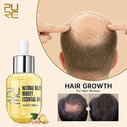 Purc Natural Hair Growth Thickener Regrowth Serum Behandlinger Oil Fast Grow Hair For Hair Loss Care Products Mænd & Kvinder