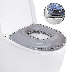 Ilmatäytteinen wc-istuintyyny, korotettu donitsityyny, korkeussäädettävä wc-istuin, PVC Commode -tukityyny aikuisille, eläkeläisille, vanhuksille, ...