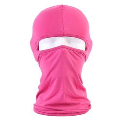 Varychmoo Ski Balaclava Fuld ansigtsmasker Cykler Motorcykel Hjelm Snood Hals Varmere Rose rød