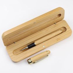 Høj kvalitet bambus business gave pen sæt Pen wooden box set
