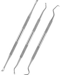 3kpl ruostumattomasta teräksestä valmistettu kaksipäinen hammaskaavin koirille kissat -n1295-hy