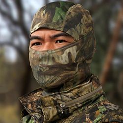 Liltop Army Camo Balaclava Fuld ansigtsmaske Ski Under Hjelm Udendørs Cykling Snood Hals Varmere Bjergskov camouflage
