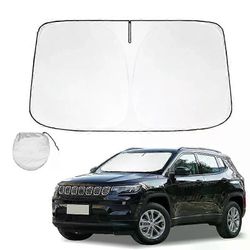 Tuulilasin aurinkosuoja Jeep Compass 2021 2022 2024 Aurinkosuoja Aurinkosuoja Taitettavat lohkot UV-säteet pitävät autosi viileämpänä Kompassille